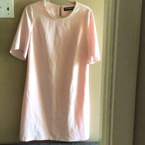 Karl Lagerfeld Soft Pink Dress with Pearl Accent